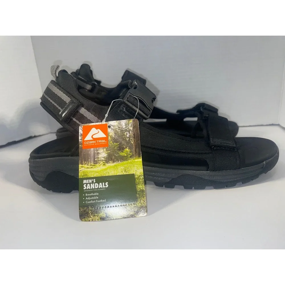 Ozark Trail Mens Size 11 Adjustable Sport Sandals Breathable Comfort NEW NWT